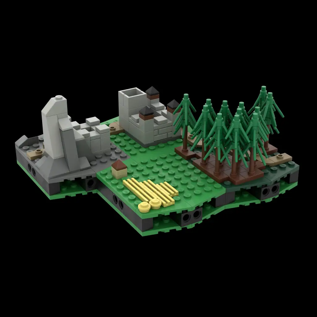 Brickania Strategiekarte Vorschau - Hexfelder Module in LEGO